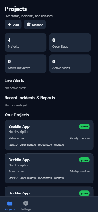 Project Dashboard