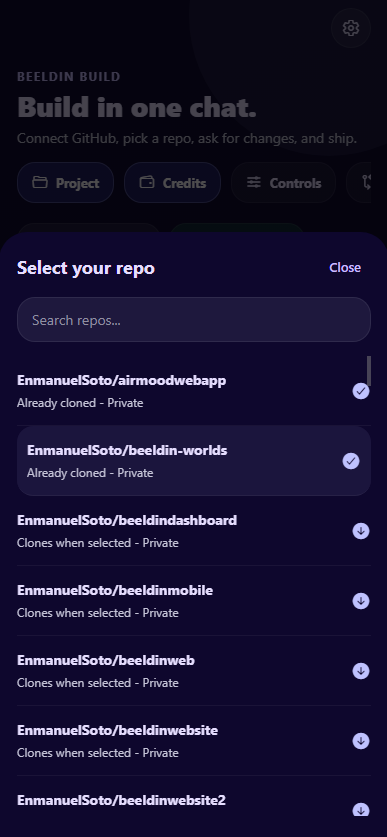 Timeline and status view