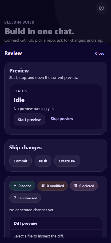 Review and ship flow